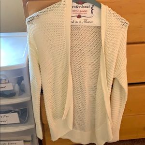 White cardigan